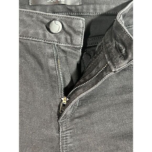 Joe's Flawless The Icon Skinny Ankle Jeans Women's W27 Black Frayed Hem Mid Rise - Picture 7 of 13